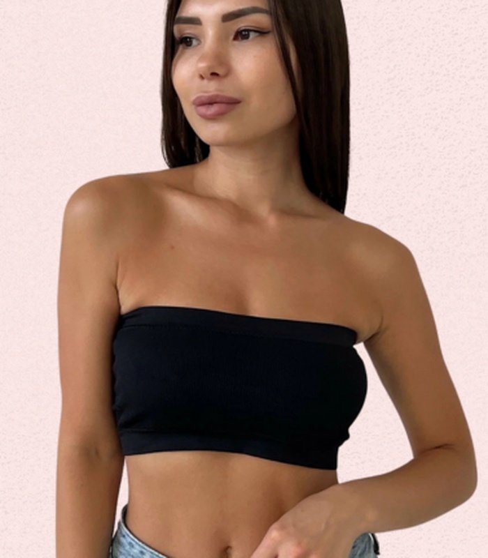 image_same_7x8 Pack of 2 Comfortable Bandeau Bras - Image 1